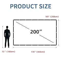 HUANYINGBJB 4K 16:9 HD Foldable Projection Screen