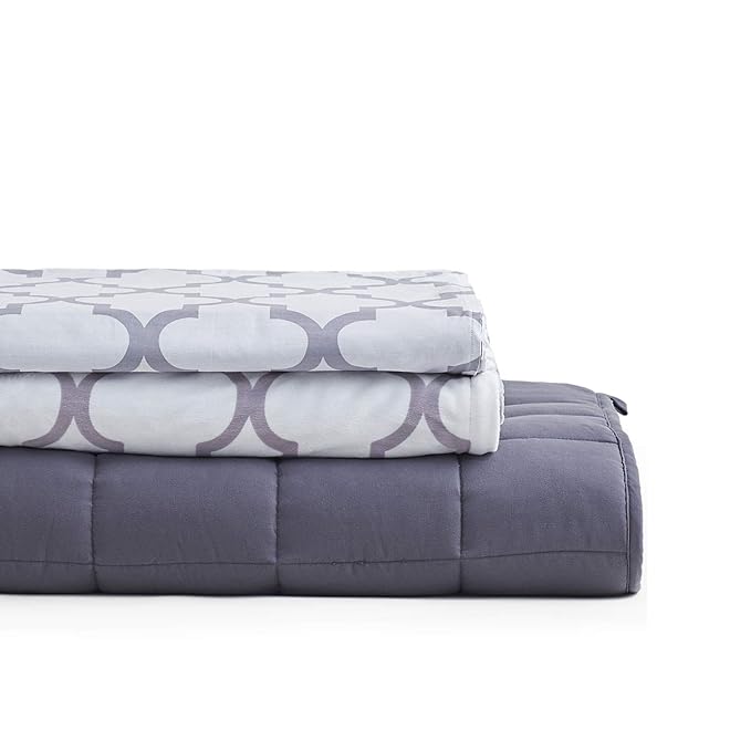 Amazon.com: YnM Weighted Blanket 3 Pieces Set with 2 Duvet Covers, 41