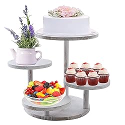 Wood Tiered Serving Trays, Wooden Display Stand