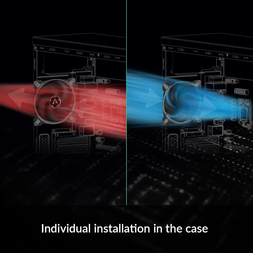 ARCTIC BioniX P140 - PC Fan, 140mm Gaming Case Fan with PWM Sharing Technology (PST), Pressure-optimised, Computer, Fan Speed: 200-1950 RPM - Grey