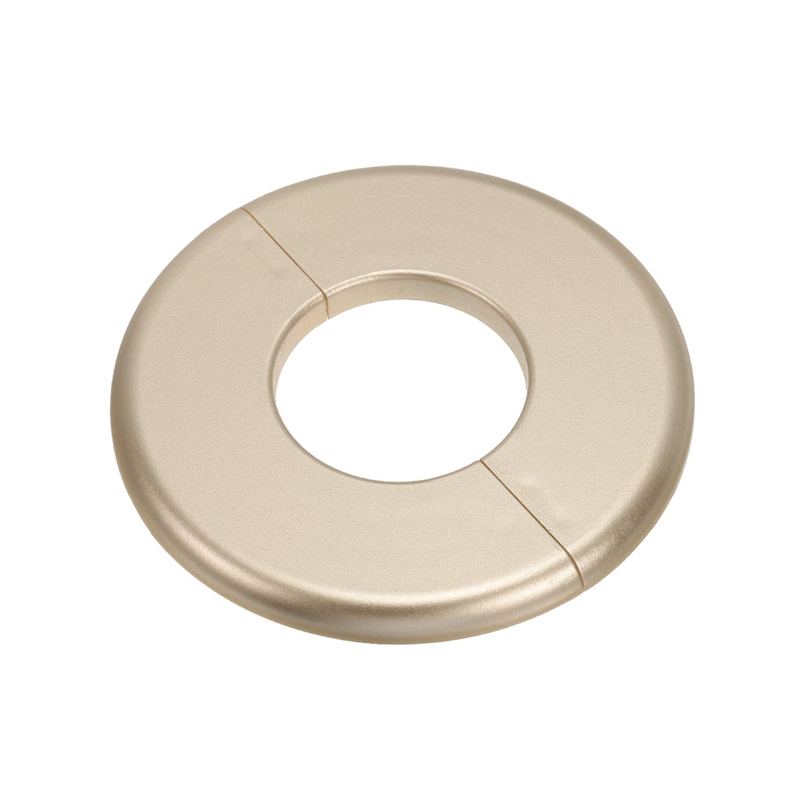 Photo 1 of PATIKIL Wall Split Flange 1.73" (44mm),ABS Round Self-Adhesive Escutcheon Plate Buckles Water Pipe Cover for Kitchen Bathroom Arm Pipe Faucet Decoration, Gold