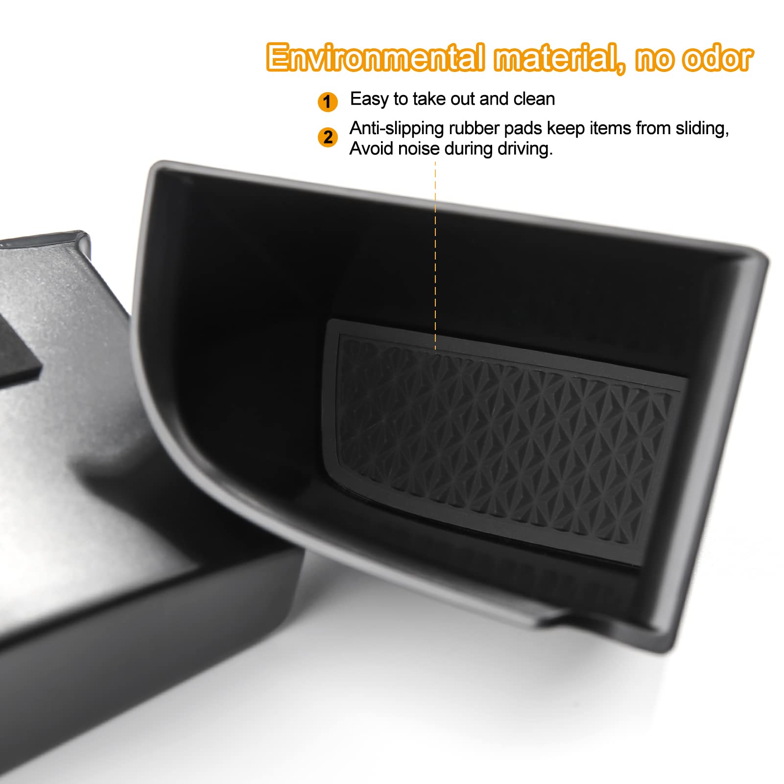 4pcs Compatible with Mazda 3 CX-30 2025 2024 2023 2022 2021 2020 Accessories Car Door Grab Handle Pocket Armrest Box Armrest Cover Storage Organizer Tray
