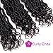 6 Packs Goddess Locs Crochet Hair Wavy Curly Faux Locs Crochet Braids Synthetic Hair Extensions Dreadlocks Crochet Locs Low Temperature Braiding Hair (14