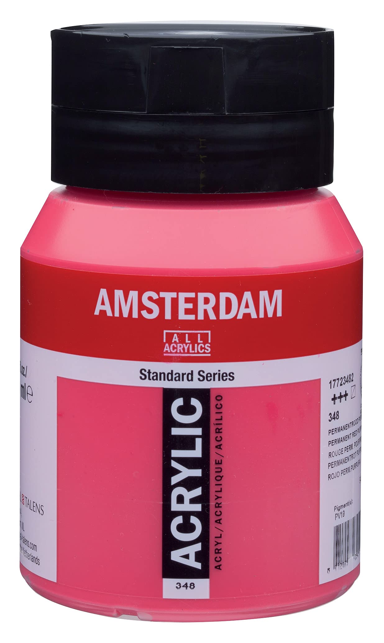 Amsterdam Standard Series Acrylic Jar 500 ml Permanent Red Purple 348 (17723482)