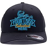 Custom Embroidered Flex Fitted Baseball hat. Flex Fitted Baseball 6277/6477 Baseball Cap. Place Your Own Logo or Design