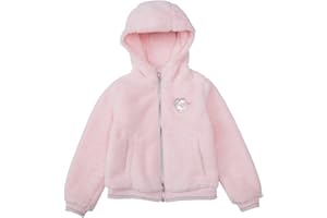 Rokka&Rolla Girls' Sherpa Fleece Full-Zip Warm Hooded Jacket