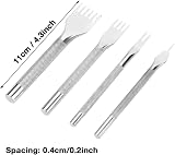 Cikonielf Leather Prong Chisel Set Stainless Steel 1 2 4 6 Prong Hole Punch view 4