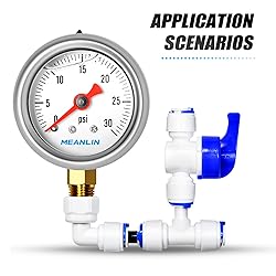 MEANLIN MEASURE 0~30Psi Pressure Gauge, Glycerin
