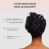 Kitsch French Hair Pins for Women Gold 2pc Updo Chignon Hair Fork view 3