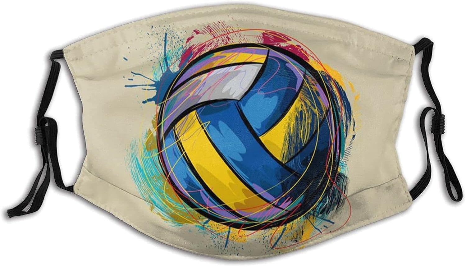 Volleyball Face Mask,Volleyball Player Mask Reusable Washable
