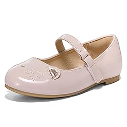 K KomForme Girl's Ballet Flats Non-Slip Soft Mary