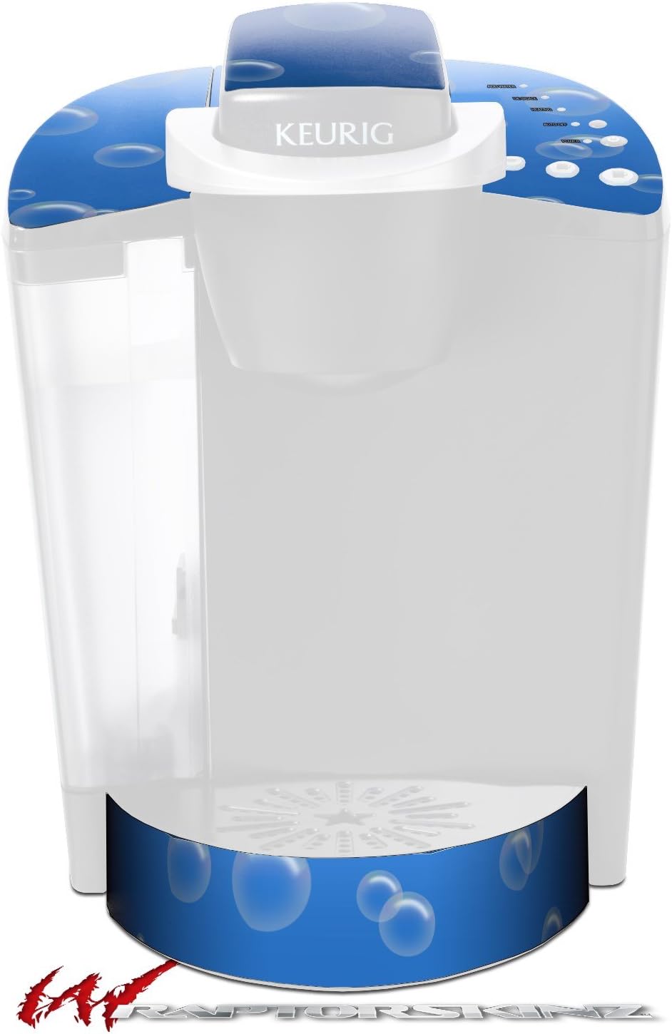 Decal Style Vinyl Skin compatible with Keurig K40 Elite Coffee Makers Bubbles Blue (KEURIG NOT INCLUDED)