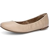 KOLILI Women's Ballet Flat Classic Round Toe Walking Shoes Casual Ladies Faux Leather Flat Shoes
