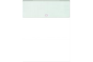 Compuchecks 500 high Security Check Paper Compatible with quickbooks and Versa Check - Computer Checks for Business Or Personal Use - Blank Check On Top Paystubs On Bottom (Green Basketweave)