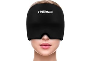 I-THERA-U iTHERAU Migraine Ice Head Wrap - Headache Relief Hat With Cold Compress for Sinus, Stress and Tension Relief