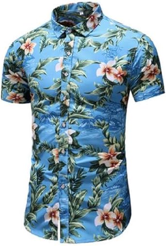 slim fit aloha shirt