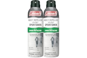 Coleman Insect Repellent Spray - 40% DEET Insect Repellent Spray, Protection Against Ticks, Mosquitoes, Chiggers, Biting Flies, Gnats, Fleas, Flies, Ideal for Camping, Hiking, Outdoors, 6oz Single