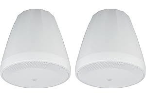 JBL Professional C64P/T-WH Compact Full-Range Hanging Pendant Loudspeaker, White, Sold as Pair