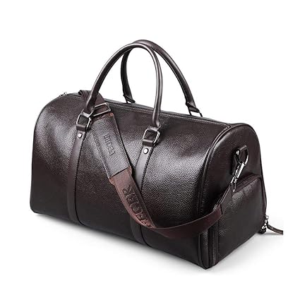 PHD Travel Gym Leather Unisex Duffel Bag with Shoe Compartment