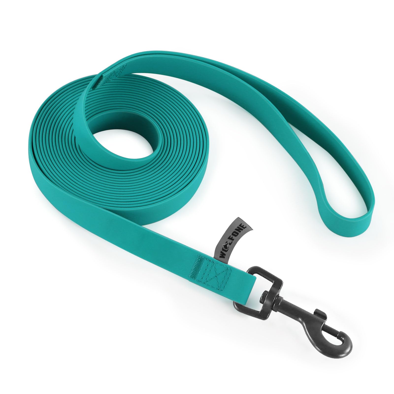 Wolfone Viridian Green 1.5m Long Line Lead Waterproof Recall Training Dog Lead
