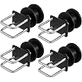 VEVOR Sliding Gate Kit, Rolling Gate Hardware Kit w/H-Shaped Wheel Groove for Cantilever Sliding Gates and Rolling Door, Sliding Gate Rollers w/ 4 Track Wheels, Heavy Duty Sliding Roller,Black