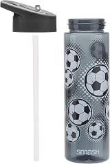Smash Sipper Water Bottle 700ml with Straw Black Football Brand Smash view 3