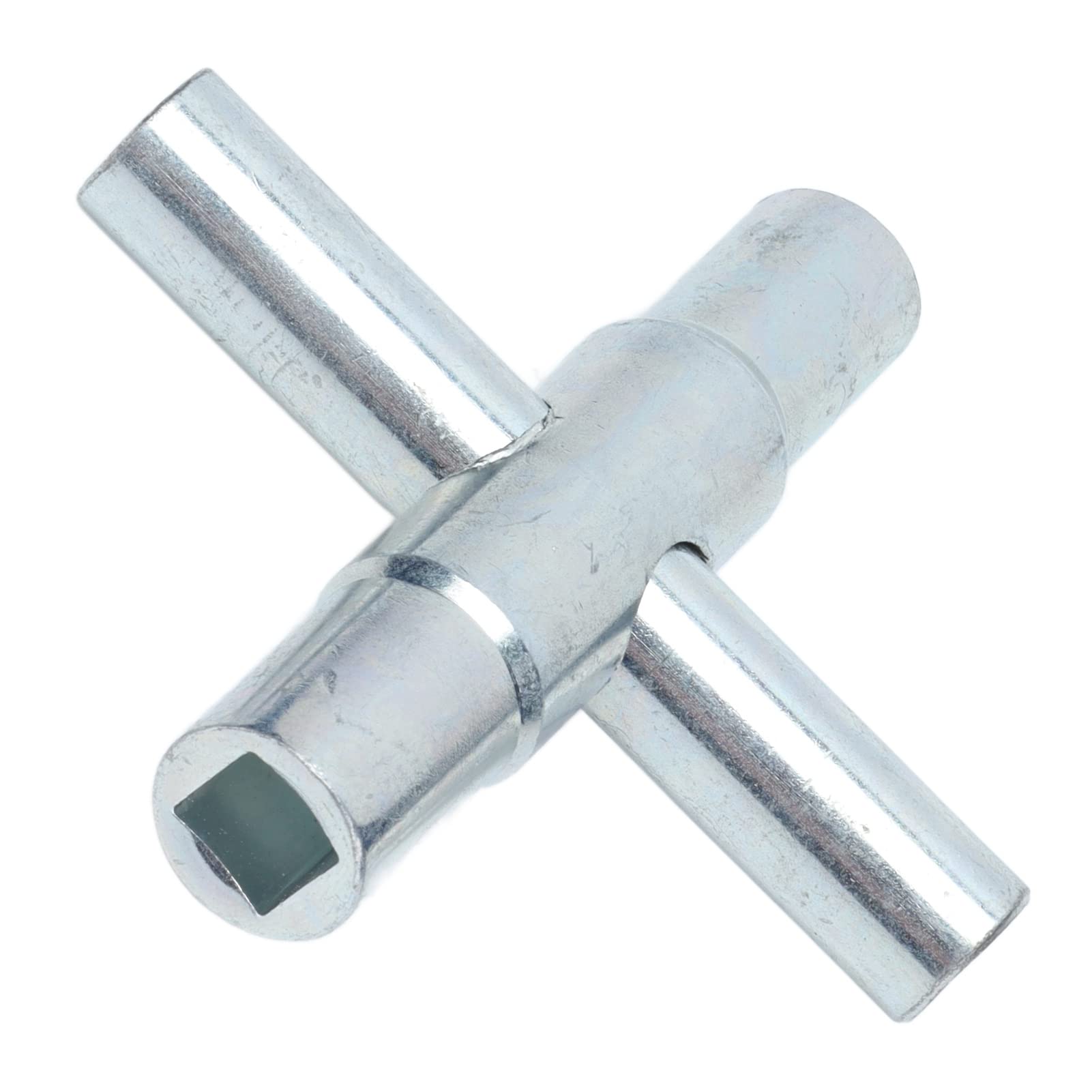 Cross Key Tool,Bathroom Wrench Tool Sillcock Wrench Water Faucet Tap 4 Way 4in 1 for Sillcock Stopcock and Most Valve
