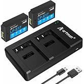 Artman LP-E17 Battery 2-Pack and Rapid Dual LPE17 Battery Charger for Canon | Compatible with Canon EOS R50 R100 RP R10 R8, Powershot V1, T8i T7i T6i T6s SL2 SL3 M3 M5 M6 77D 200D 750D 800D 8000D Camera