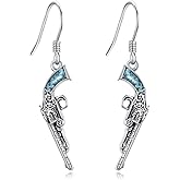 Cowgirl Boot Earrings 925 Sterling Silver Cowboy Texas Boot Dangle Drop Earrings Western Cowboy Carter Jewelry Country Gifts for Women