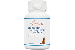 Activin Quercetin with Bromelain Capsules for Dogs | 100 Capsules, Immune Health Support, Allergy Relief, Itchy Skin Relief f