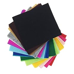 42pcs Felt Fabric Sheet 4"x4" Assorted Color DIY