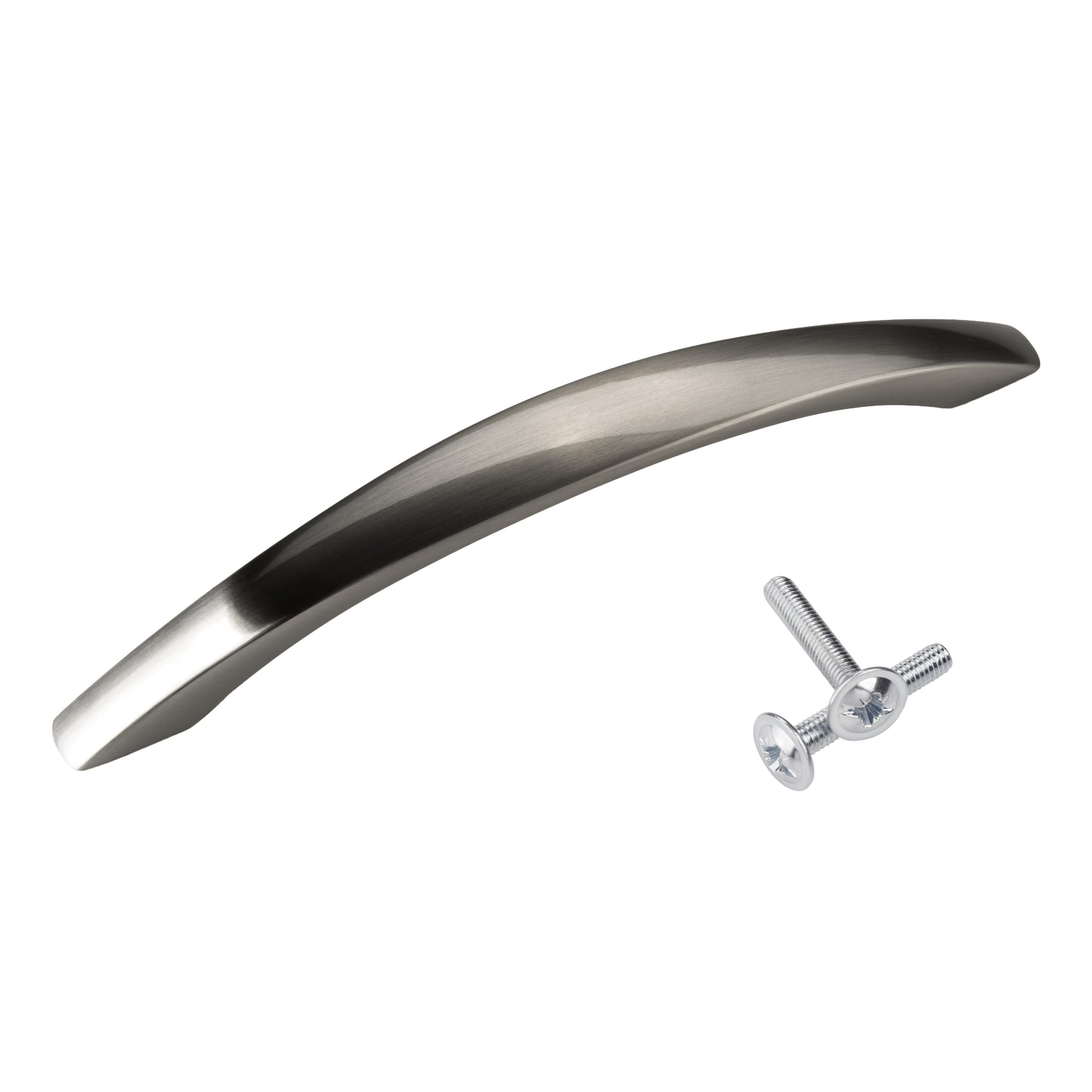 15 x SO-TECH® Furniture Handle"Deja" Drill Hole Spacing 128 mm Stainless Steel Finish