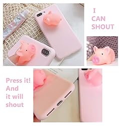 UnnFiko Squishy 3D Cartoon Pig Case Compatible with