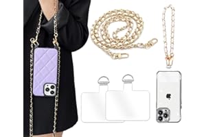 Turkalla 2Pcs Phone Crossbody Lanyard and Wrist Phone Strap,Universal Cell Phone Lanyard Strap Phone Chain with 2×Tether Tab