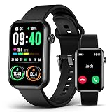 Smart Watch Fitness Tracker (Answer/Make Call), 24/7 Heart Rate Spo2 Blood Pressure Monitor Sleep Tracker, 114 Sports Modes Pedometer Calorie Step Tracker, Waterproof Activity Tracker for Women Men