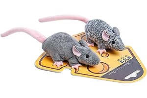 ipawspace Cat Toy Set Catnip Toy Sets for Kittens, Fun & Engaging Play, Twice The Mice Kitten Toy, Interactive Cat Toy Catnip Toy Soft Plush Catnip Toys for Cats (Twice The Mice) Pack of 2 Toys