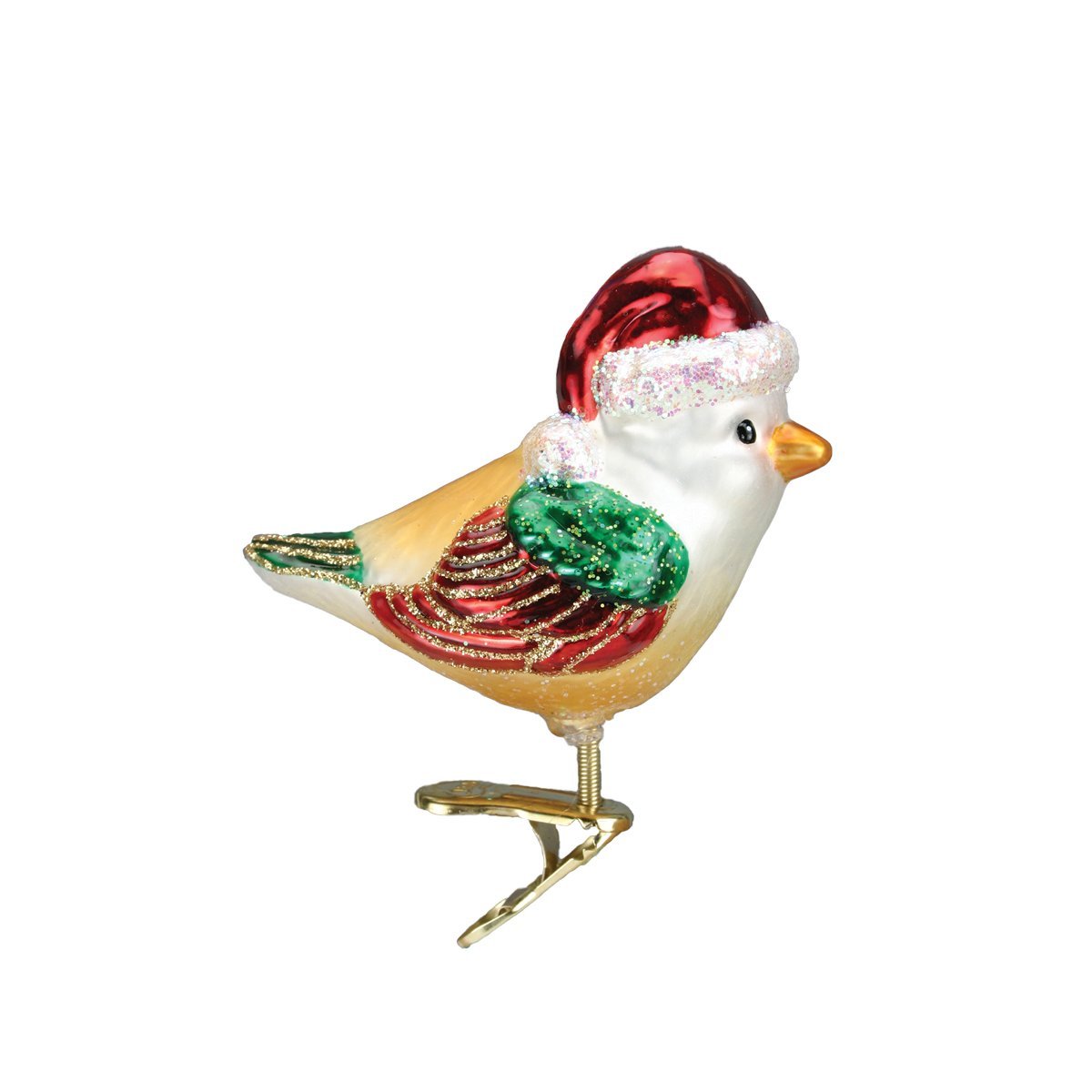 Old World Christmas Ornaments Santa Bird Glass Blown Ornaments for Christmas Tree