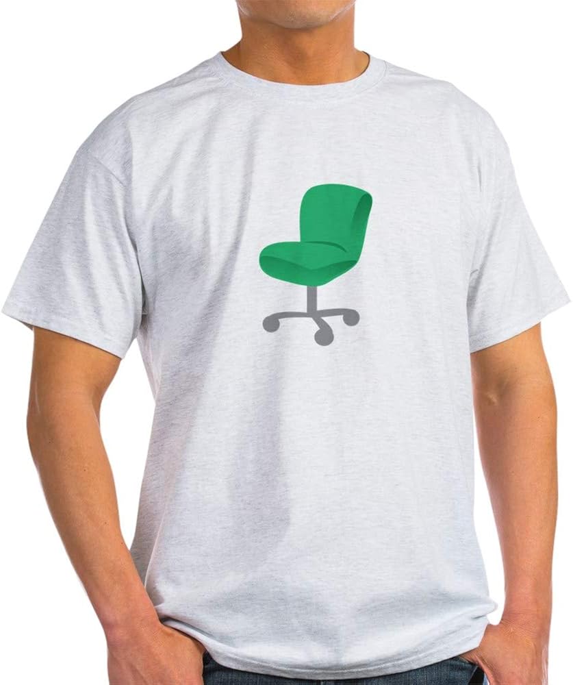 CafePress Office Chair T Shirt 100 Cotton TShirt, White