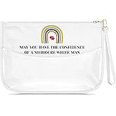 Inspirational Gifts for Women Feminist Makeup Bag Inter sectional Feminism Gift Christmas Birthday Present for Her Best Friend Sister Mother Aunt Daughter Clear Cosmetic Bag Zipper Travel Pouch