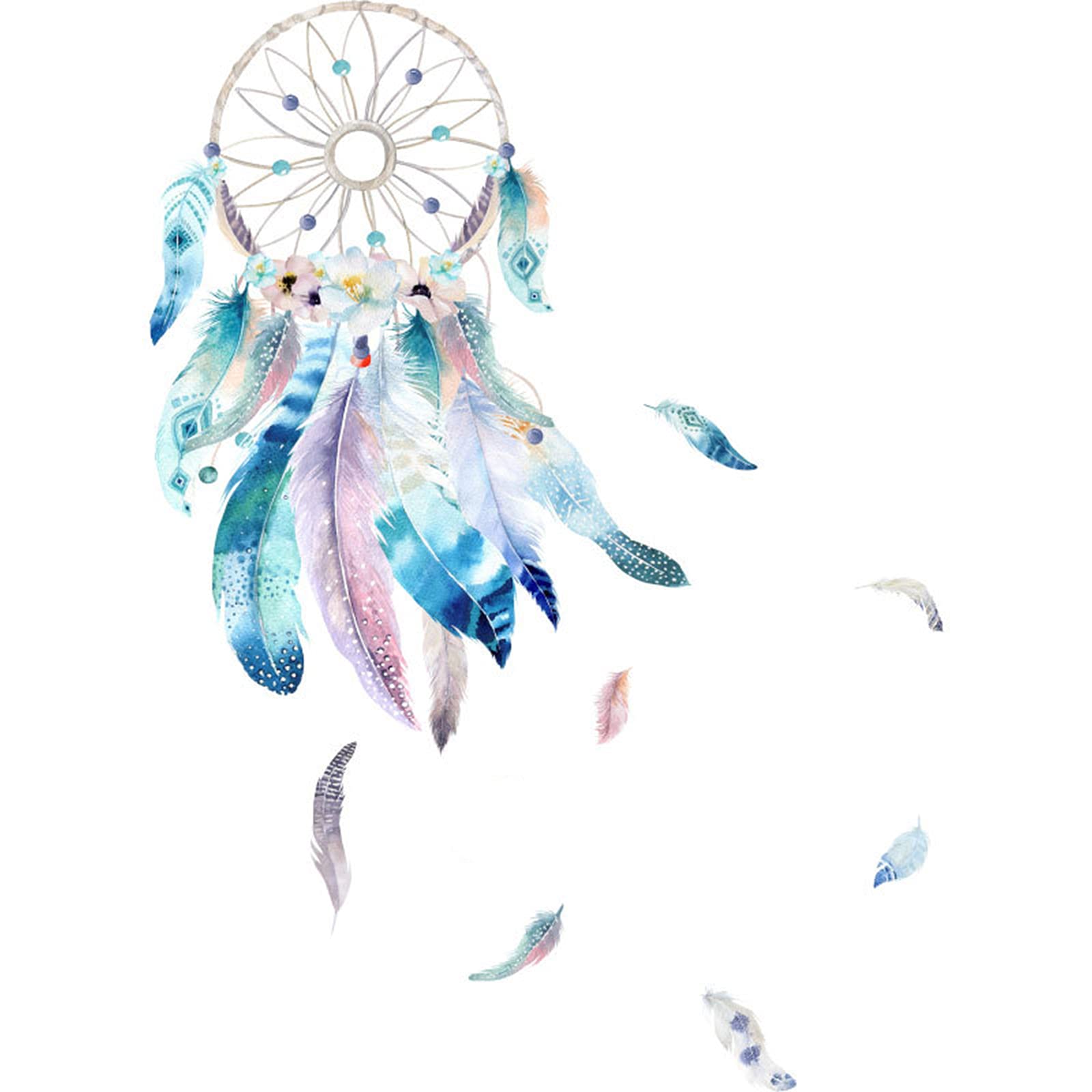 Dream Catcher Wall Sticker Feather Dream Catcher Wall Sticker Poster Boy Girl Dream Catcher for Bedroom Feather Wall Sticker Wall Decoration