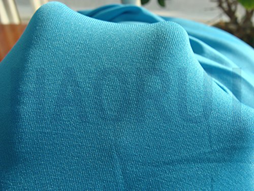 Haorui Rectangular Spandex Table Cover (6 ft. Turquoise) - Thumbnail 4