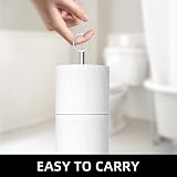 niffgaff Free-Standing Toilet Roll Holder, Stainless Steel Storage Stand view 3