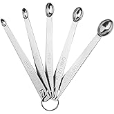 Amazon.com: 5PCS Small Measuring Spoons Set - Cuttte Stainless Steel ...