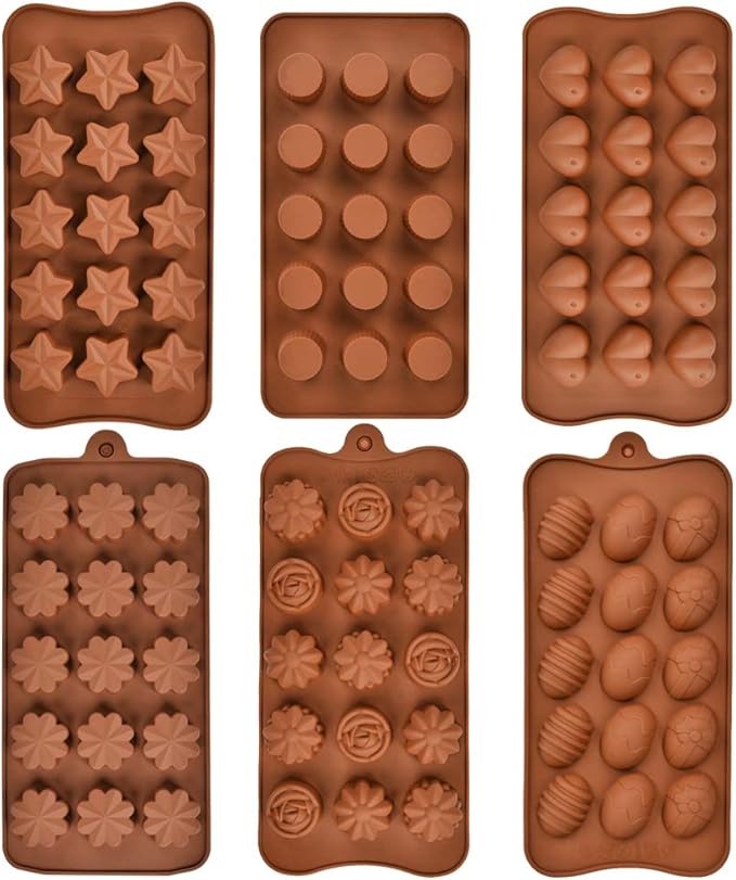Blüten-Silikonformen Set - 6-teilig Für Kuchen, Schokolade & Fondant