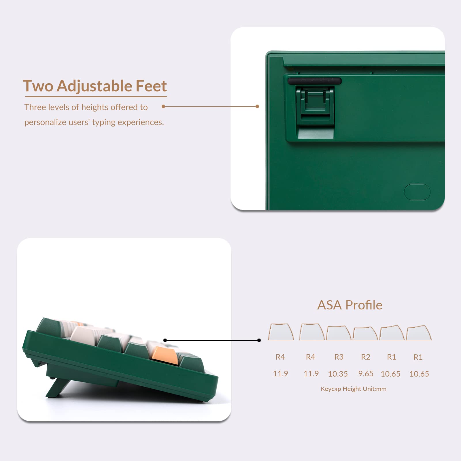 Akko 3098S 1800 Compact Hot Swappable Mechanical Keyboard, 98-Key Wired Gaming Keyboard with PBT Double-Shot Keycaps and Tactile Switches for Mac & Win (Jelly Purple)