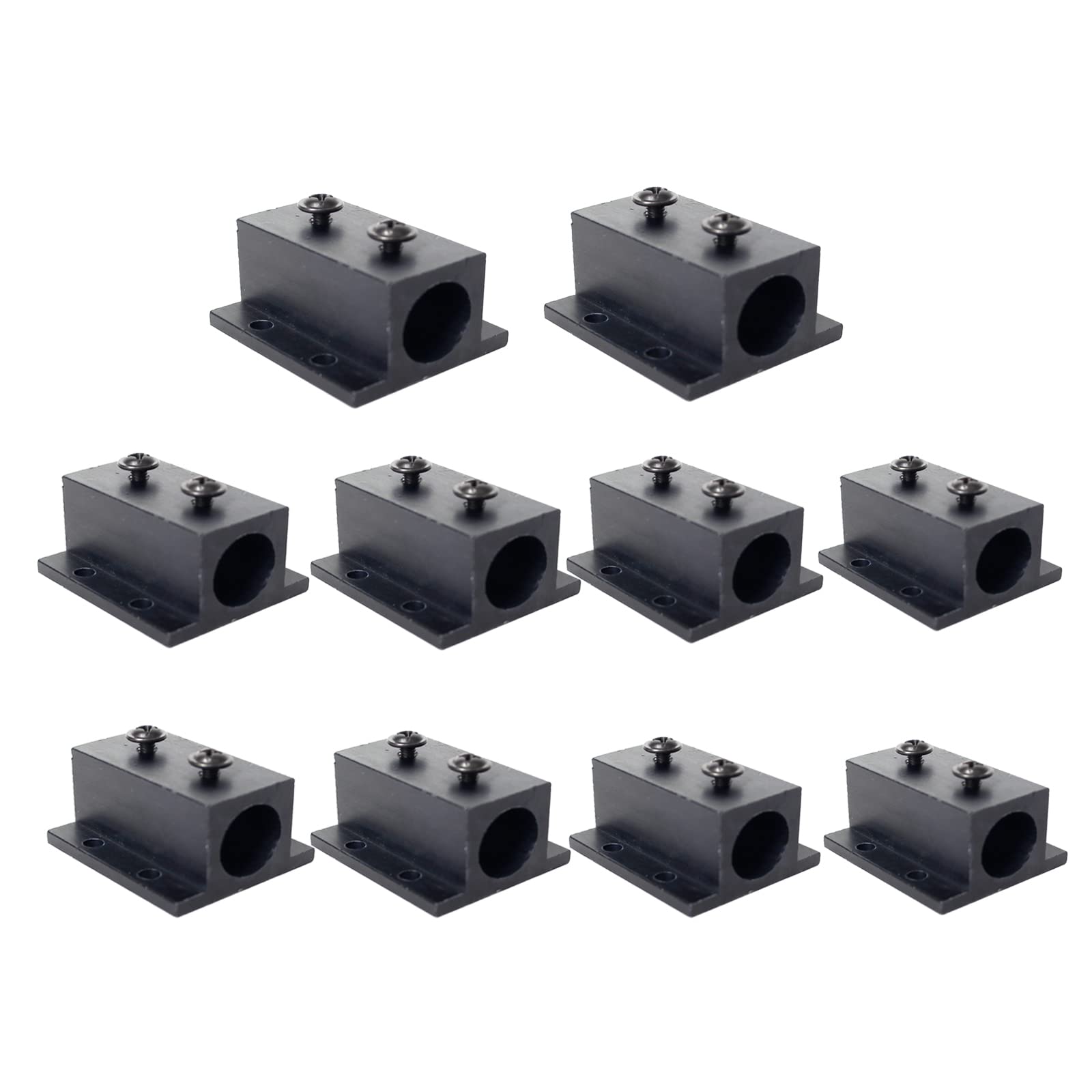 Black All -Aluminum waterworking seat Lidar Set Heat Sink Bracket Laser Fixed Bracket for 12mm Laser Module（1.18″×0.7″×1.38″） (10pack)