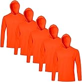 Gary Com 5 Packs Men Long Sleeve T-Shirts Quick Dry Athletic Running Activewear Workout Hoodies UPF 50+ UV Sun Protection