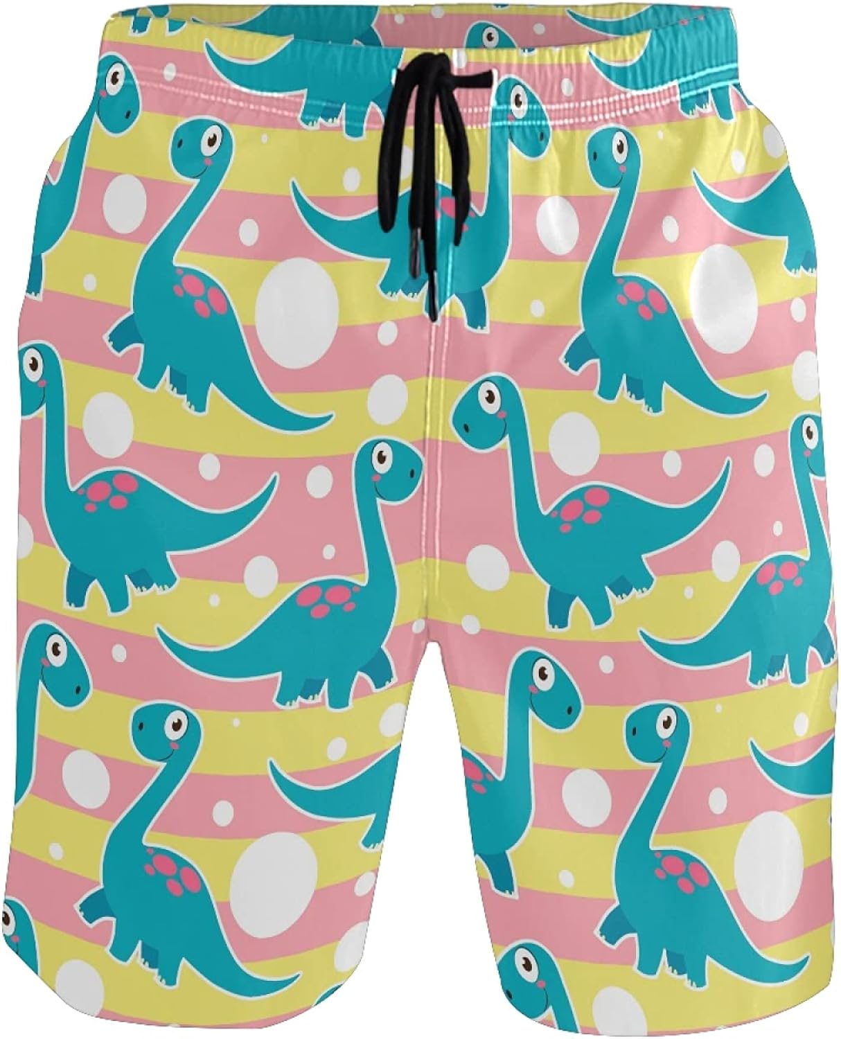 Cute Baby Gift Dinosaur Animal Men's Swim Trunks Shorts Quick Dry with