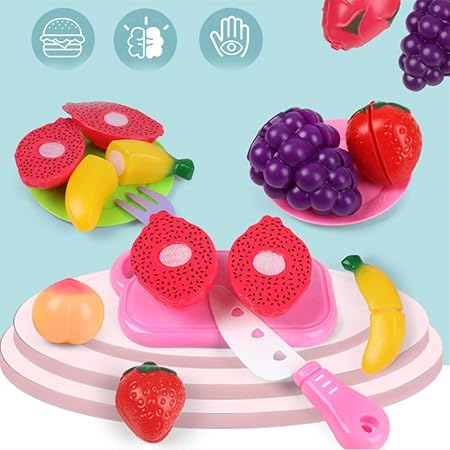 Amazon Doo 19ピース おままごとセット 野菜 果物 料理 食べ物作り ままごと遊び 知育玩具 児童館用品 誕生日 祝い入園の祝い プレゼント キッチン おもちゃ キッチン 食べ物 おもちゃ