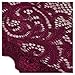 MIUSOL Women's Classicial Floral Lace Long Sleeve Slim Formal Mini Dress Wine Medium, Wine, Medium